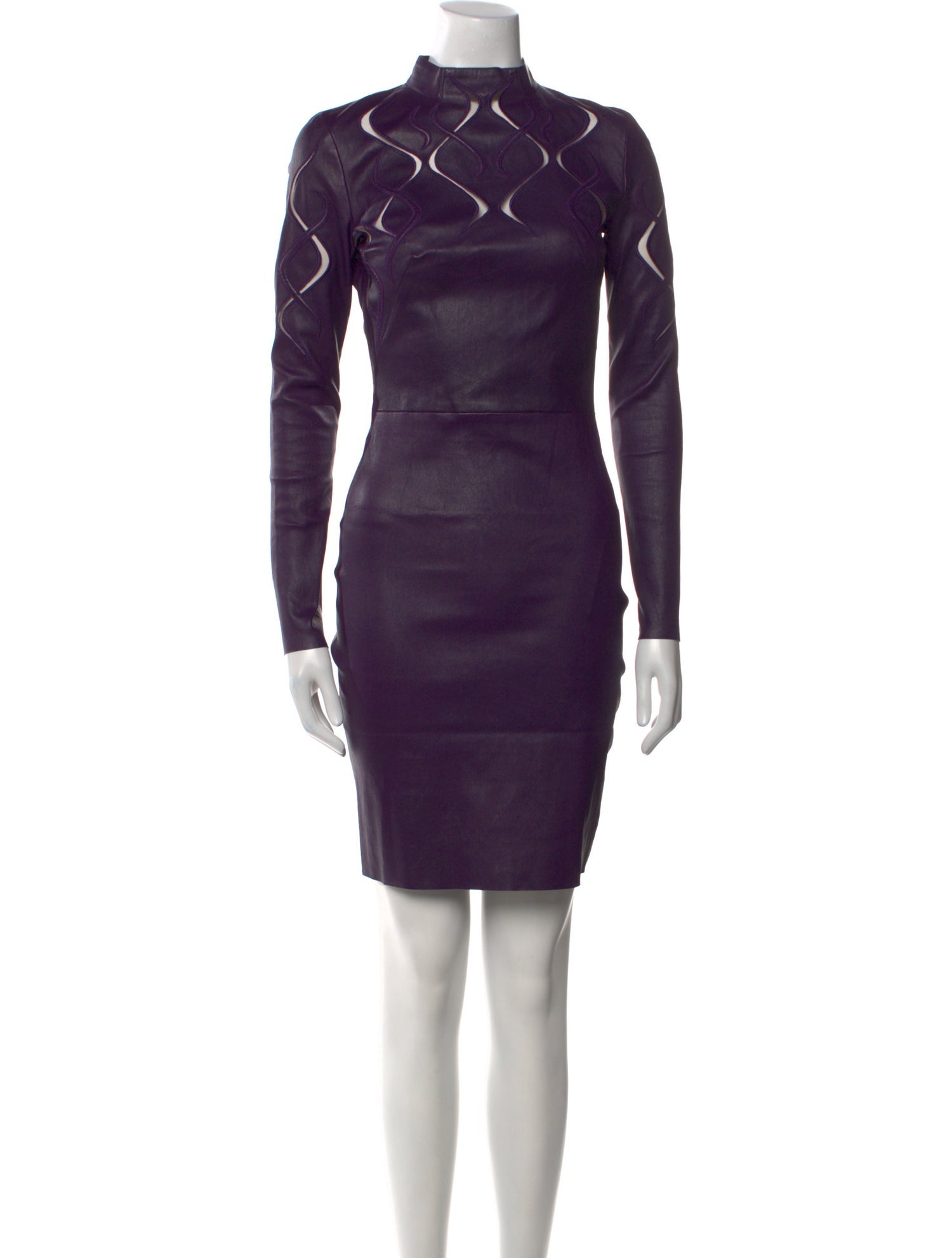 Jitrois Leather Knee-Length Dress
