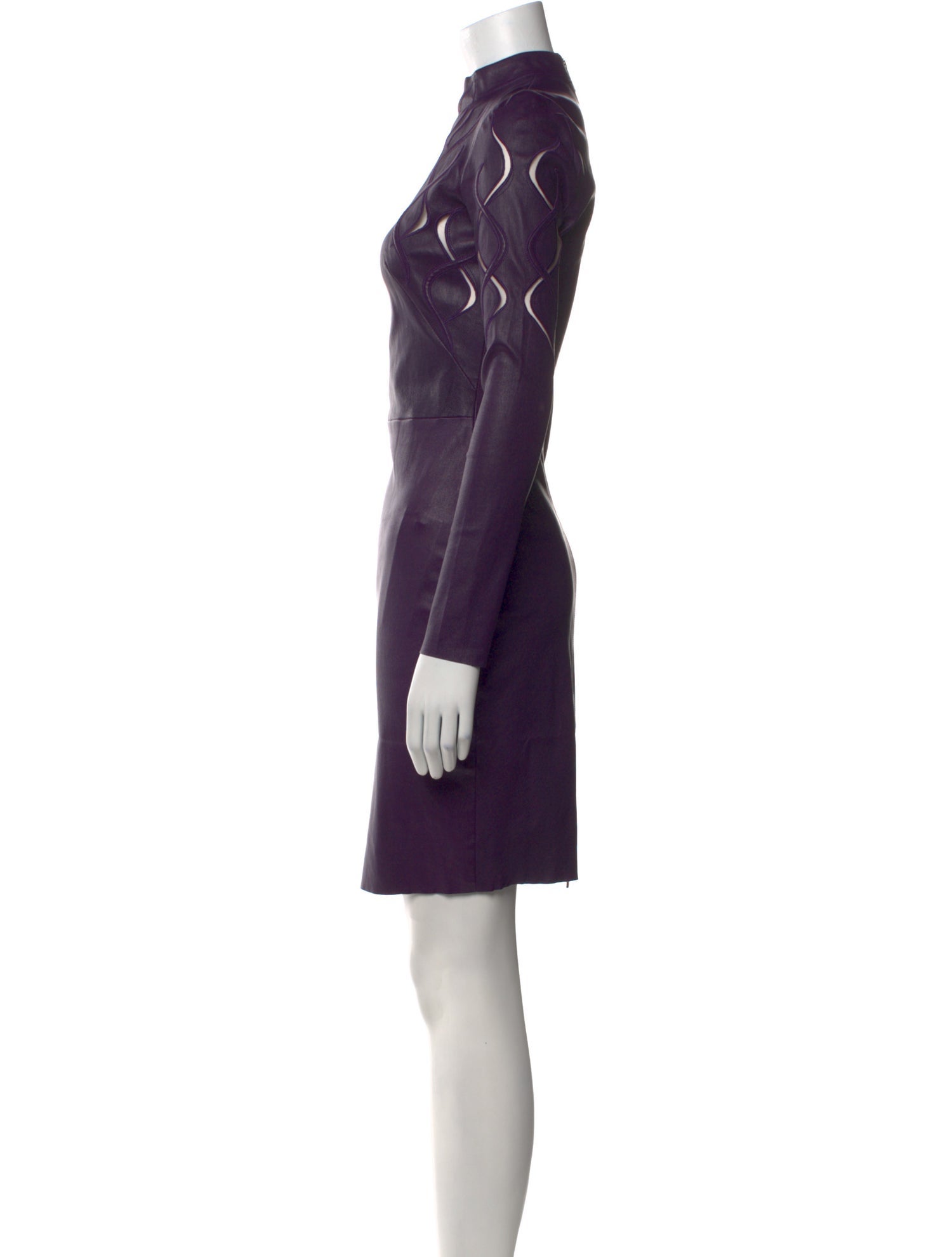 Jitrois Leather Knee-Length Dress