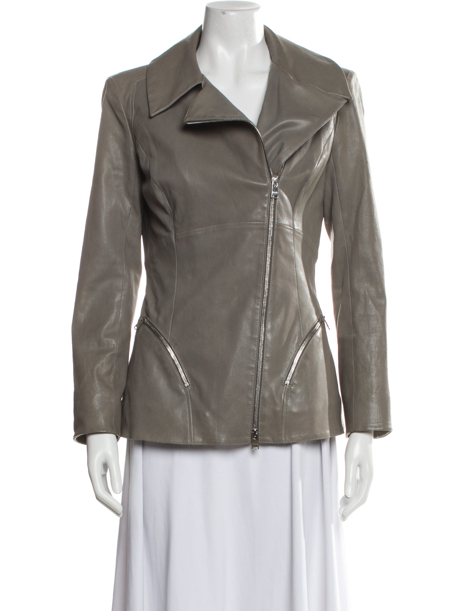 Jitrois Leather Biker Jacket