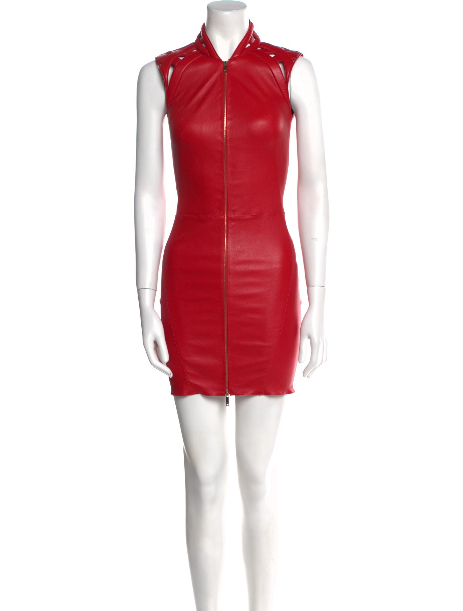 Jitrois Leather Mini Dress