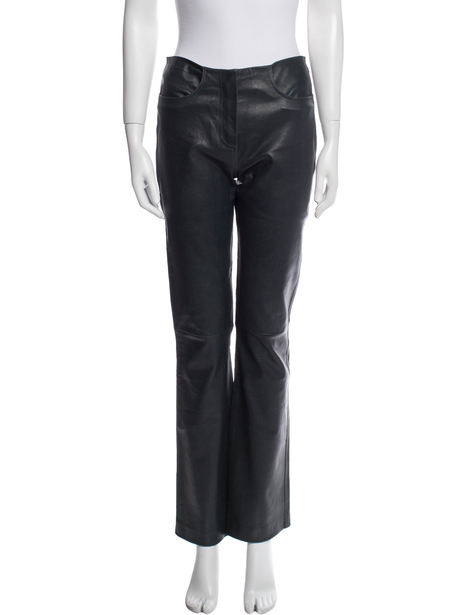 Jitrois Lambskin Straight Leg Pants