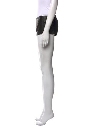 Jitrois Leather Mini Shorts