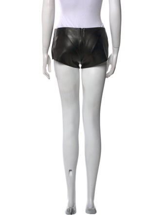 Jitrois Leather Mini Shorts