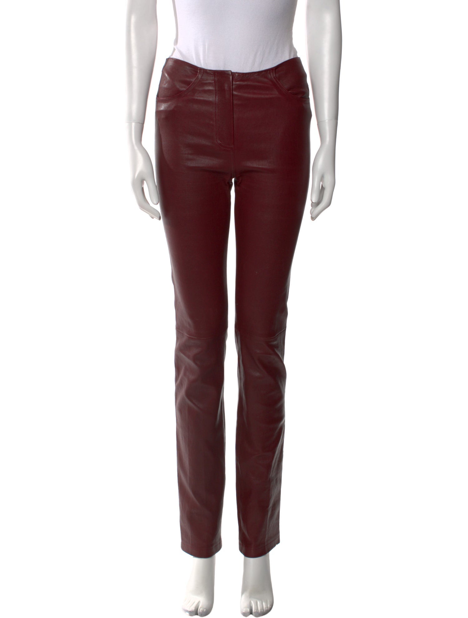 Jitrois Leather Straight Leg Pants