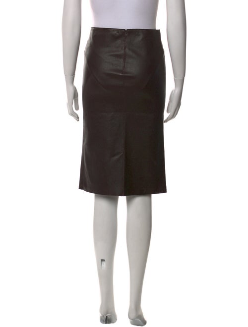 Jitrois Leather Knee-Length Skirt