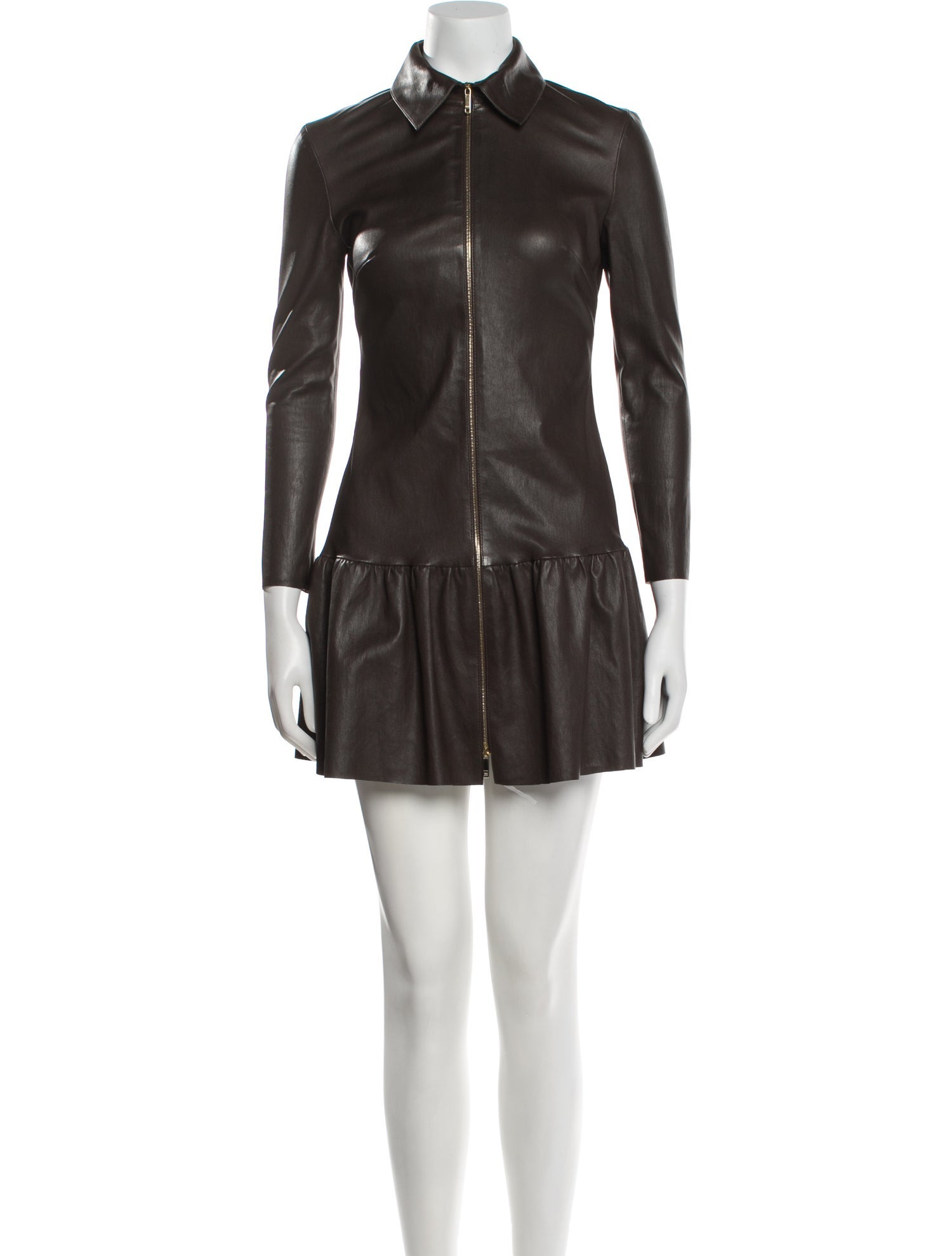 Jitrois Leather Mini Dress