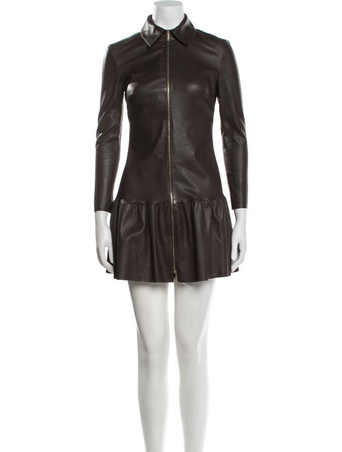 Jitrois Leather Mini Dress