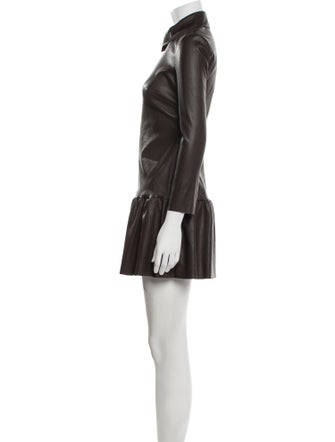 Jitrois Leather Mini Dress