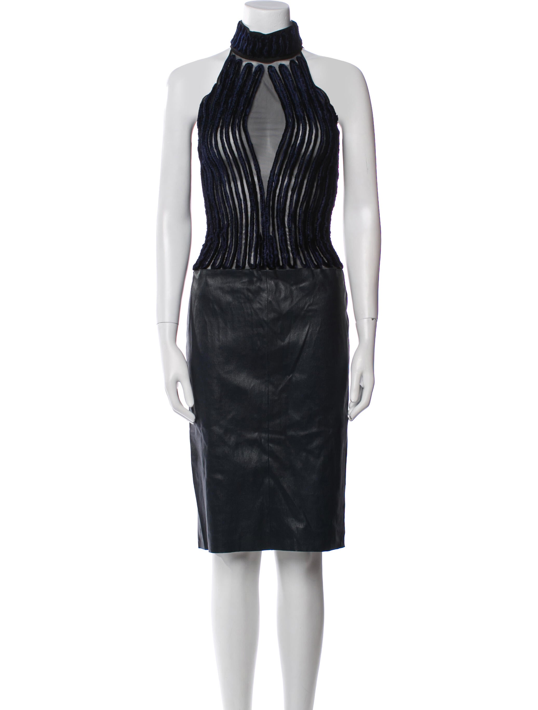 Jitrois Mock Neck Midi Length Dress