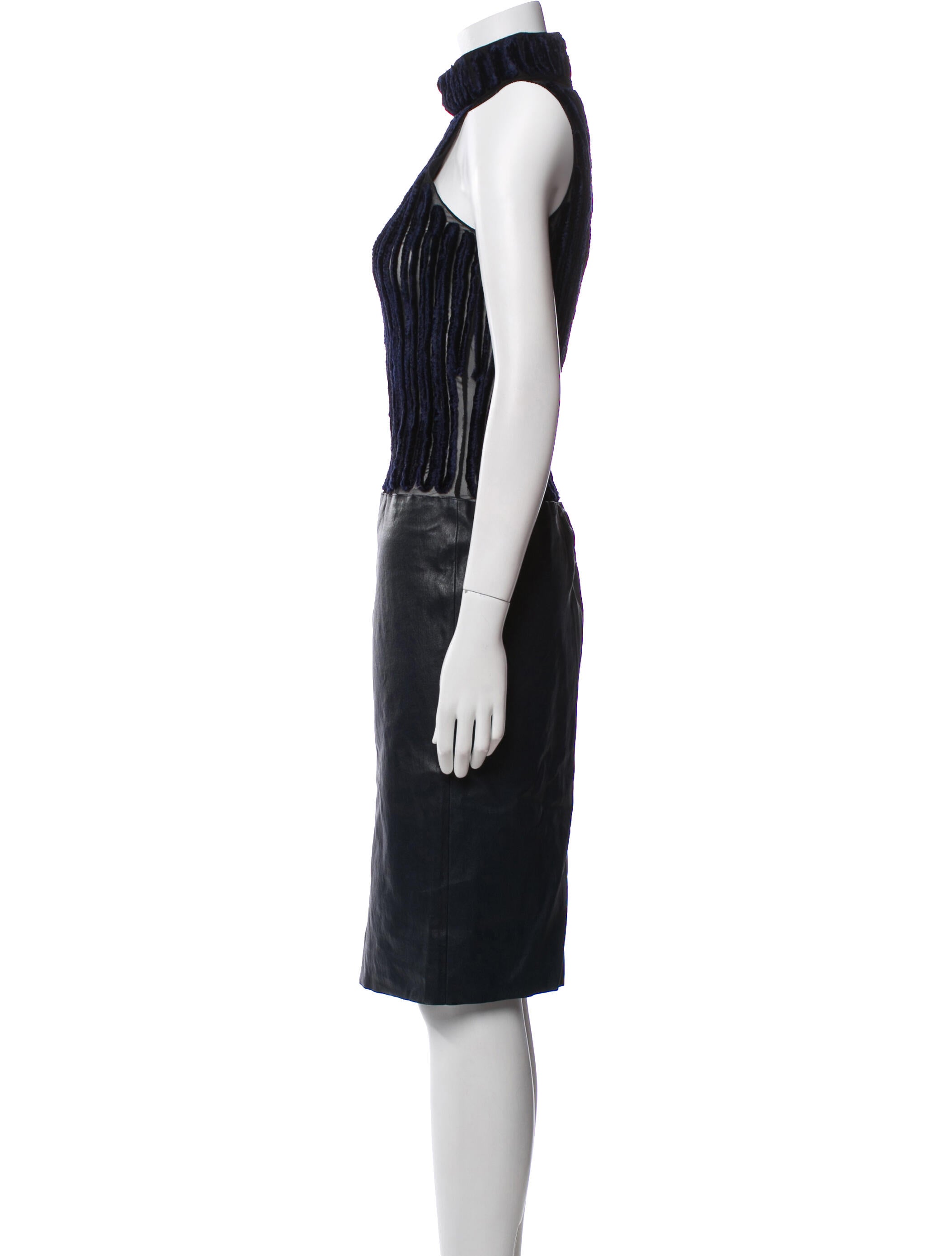 Jitrois Mock Neck Midi Length Dress