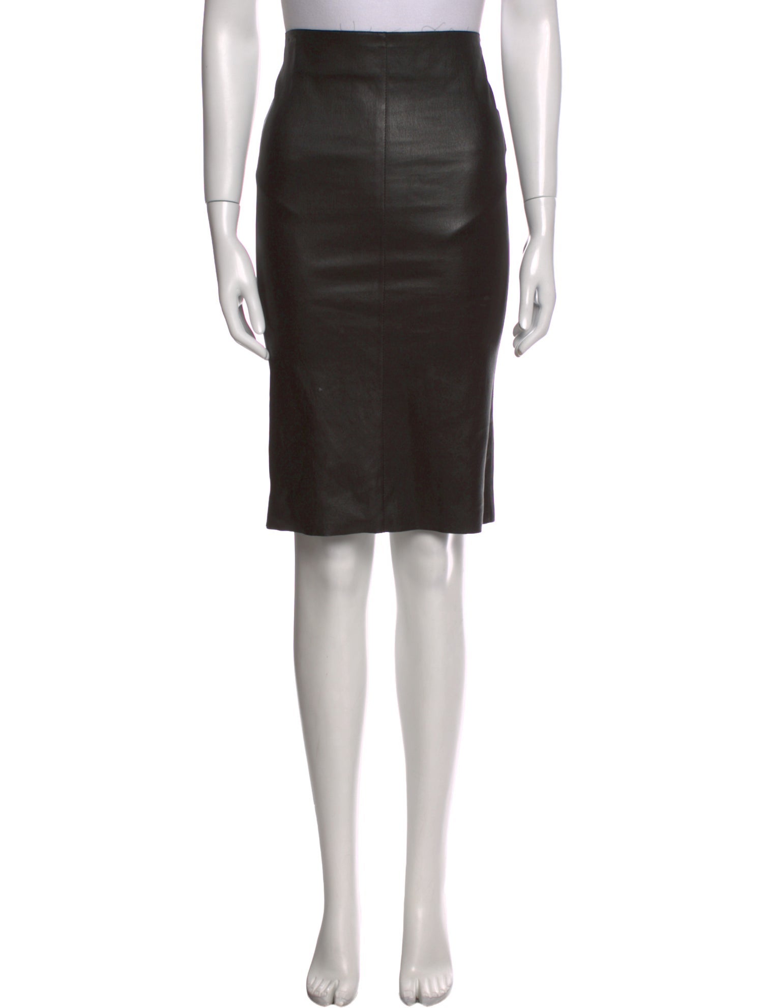 Jitrois Leather Knee-Length Skirt