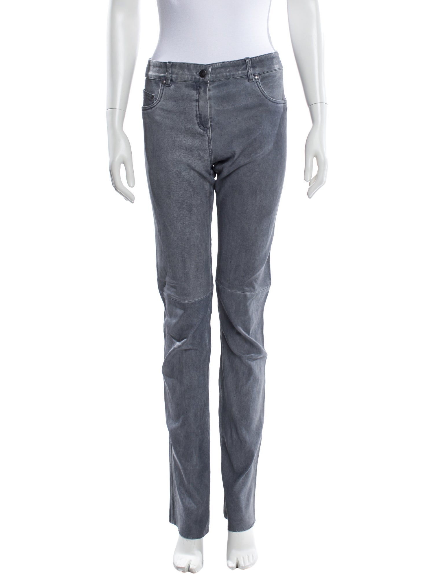 Jitrois Leather Straight Leg Pants