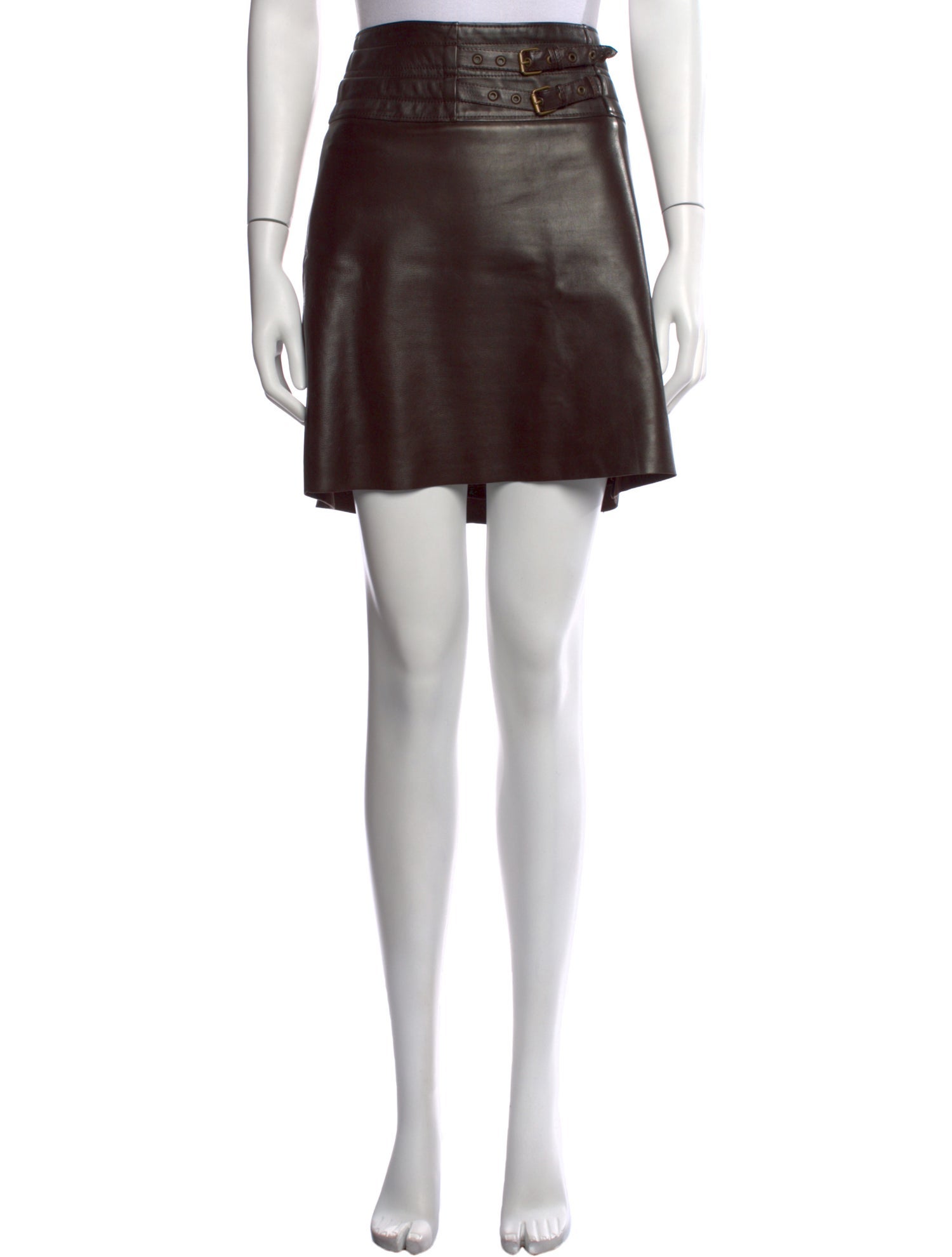 Jitrois Lambskin Mini Skirt