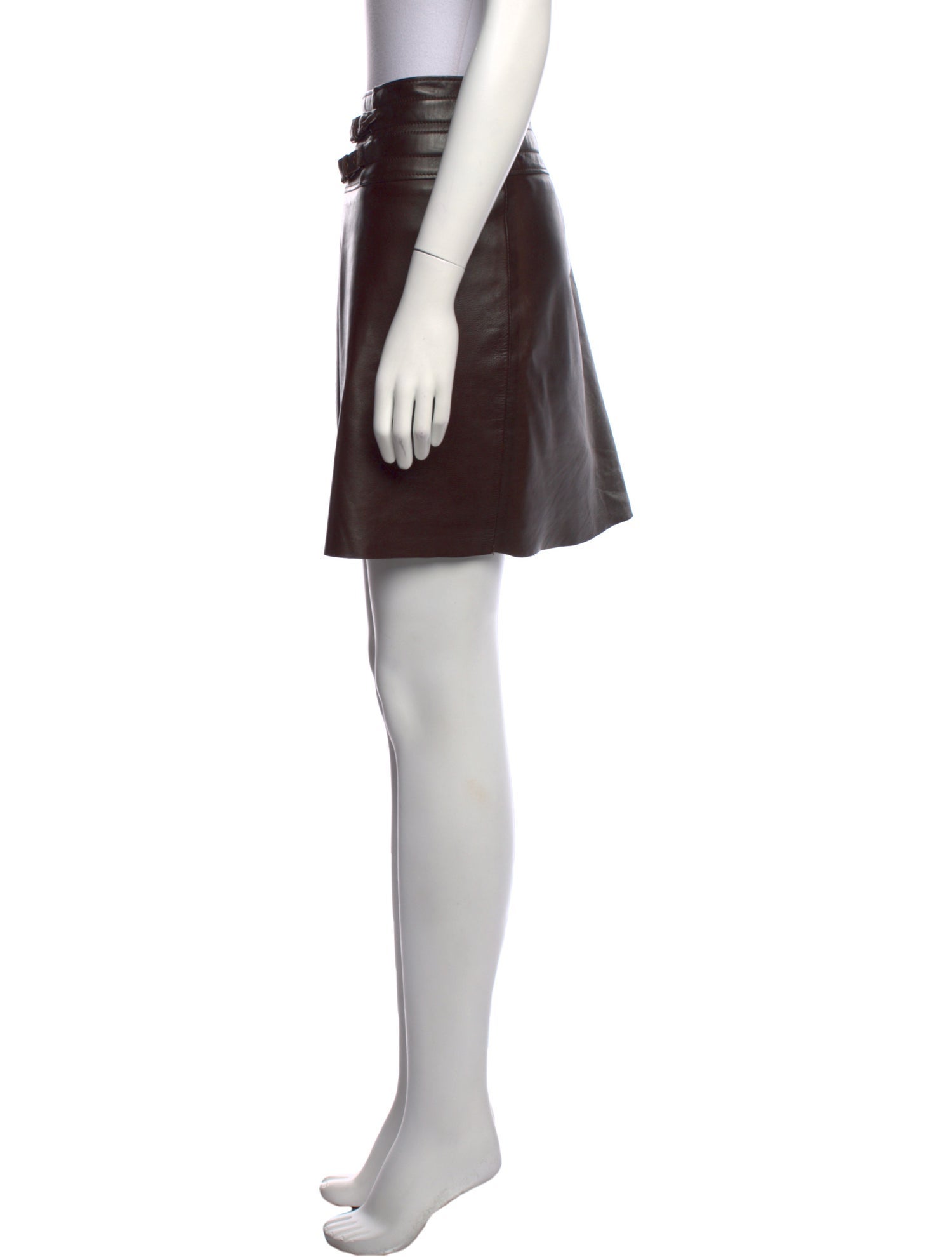 Jitrois Lambskin Mini Skirt