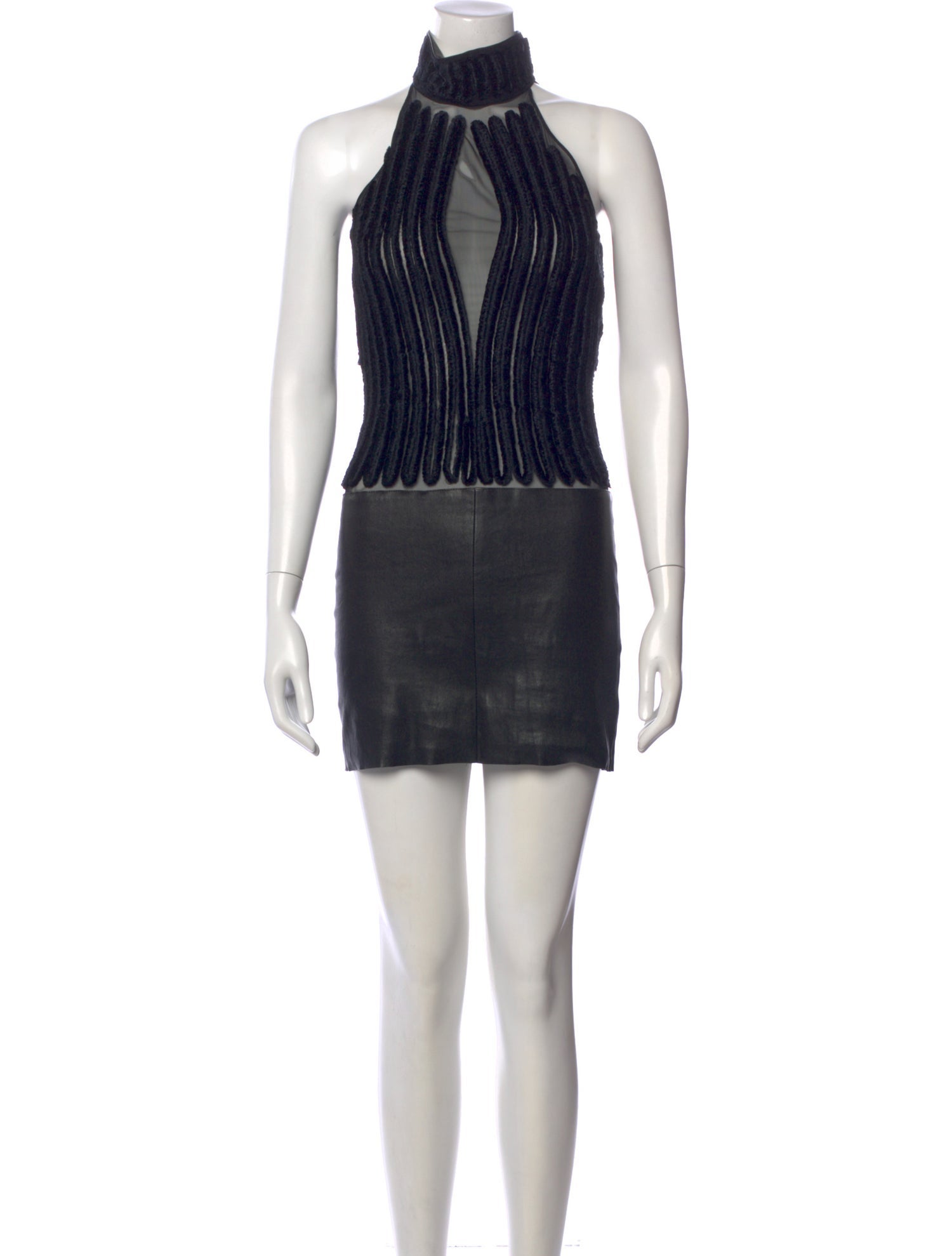 Jitrois Mock Neck Mini Dress