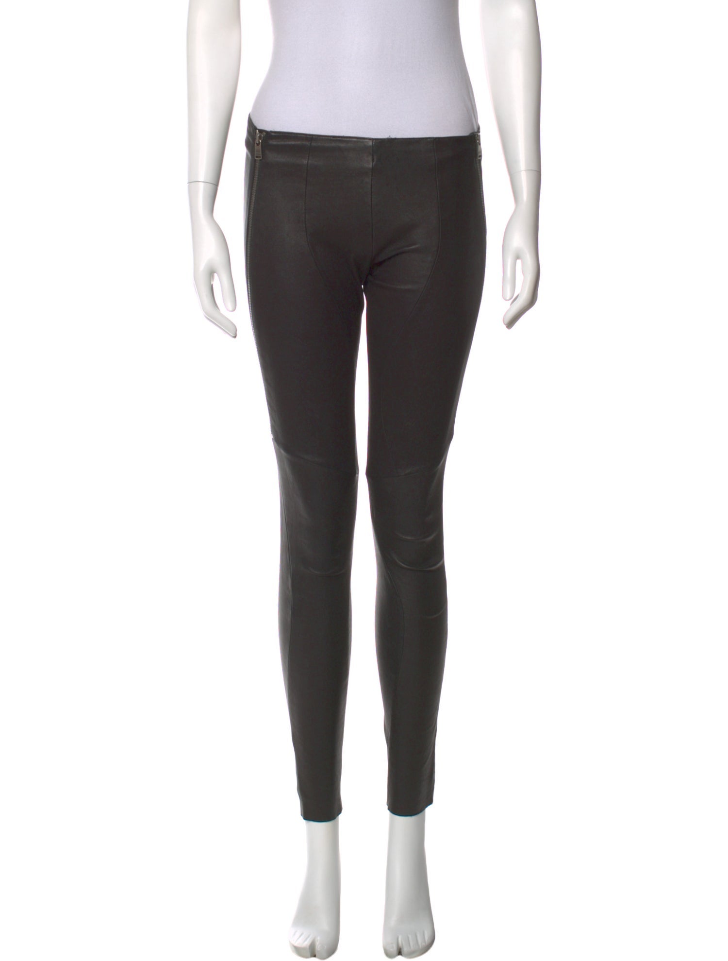 Jitrois Leather Skinny Leg Pants