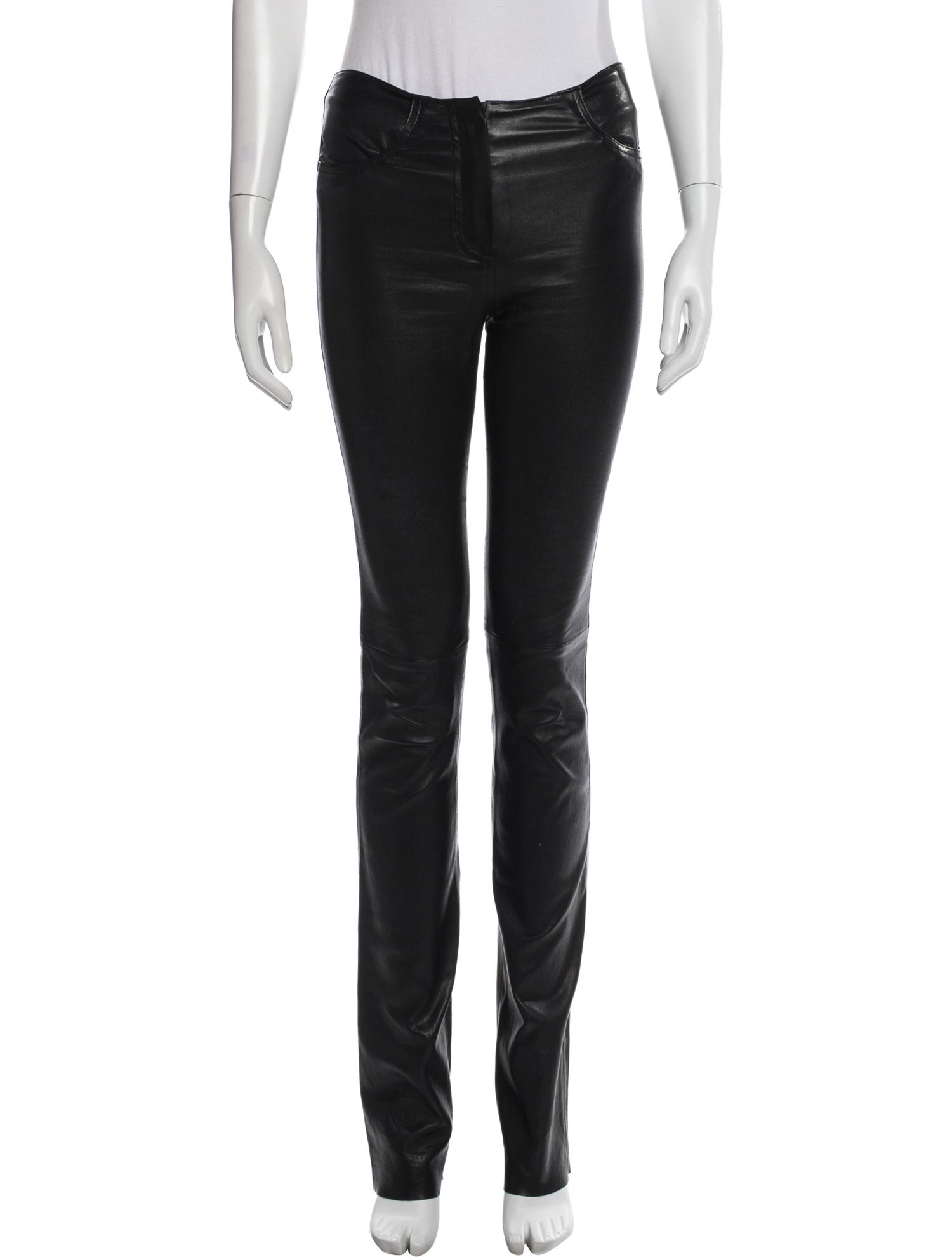 Jitrois Lamb Leather Straight Leg Pants