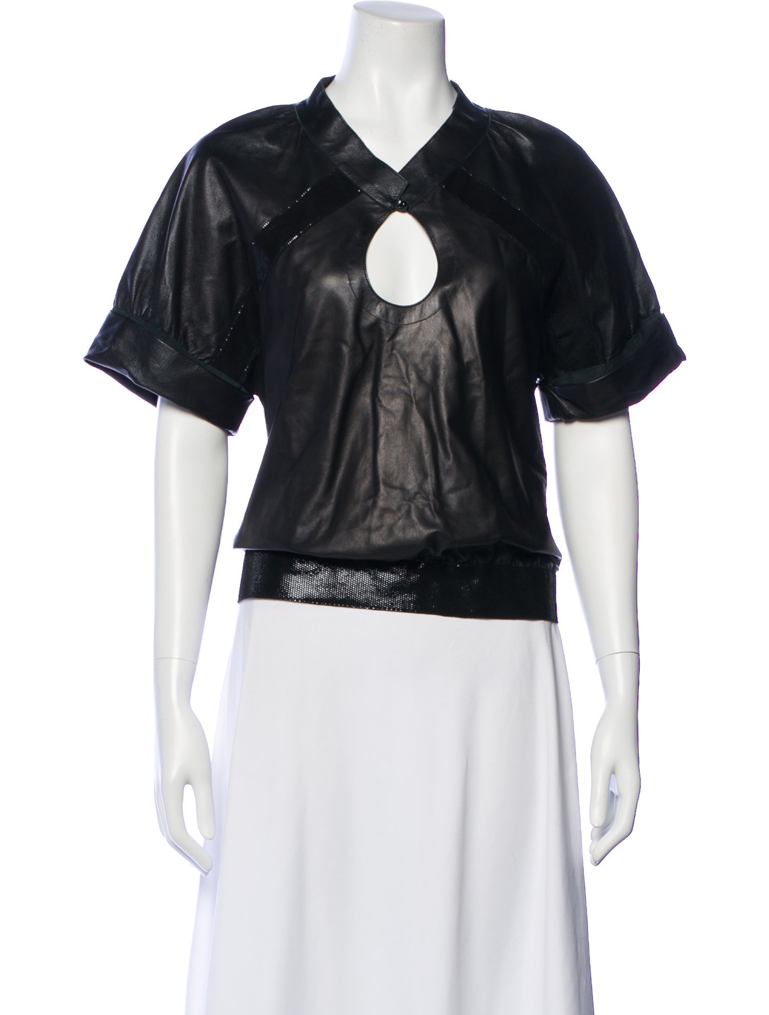 Jitrois Leather Asymmetrical Top