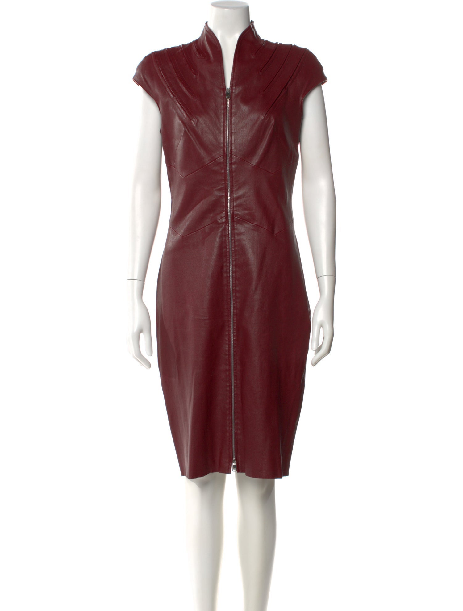 Jitrois Lambskin Midi Length Dress