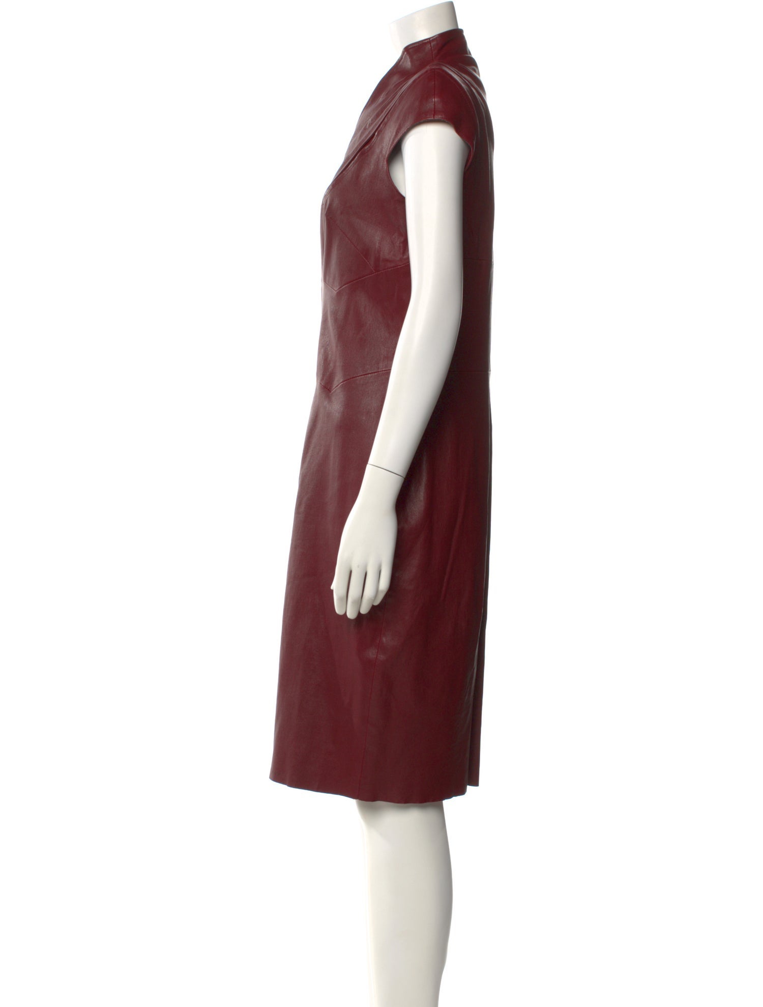Jitrois Lambskin Midi Length Dress