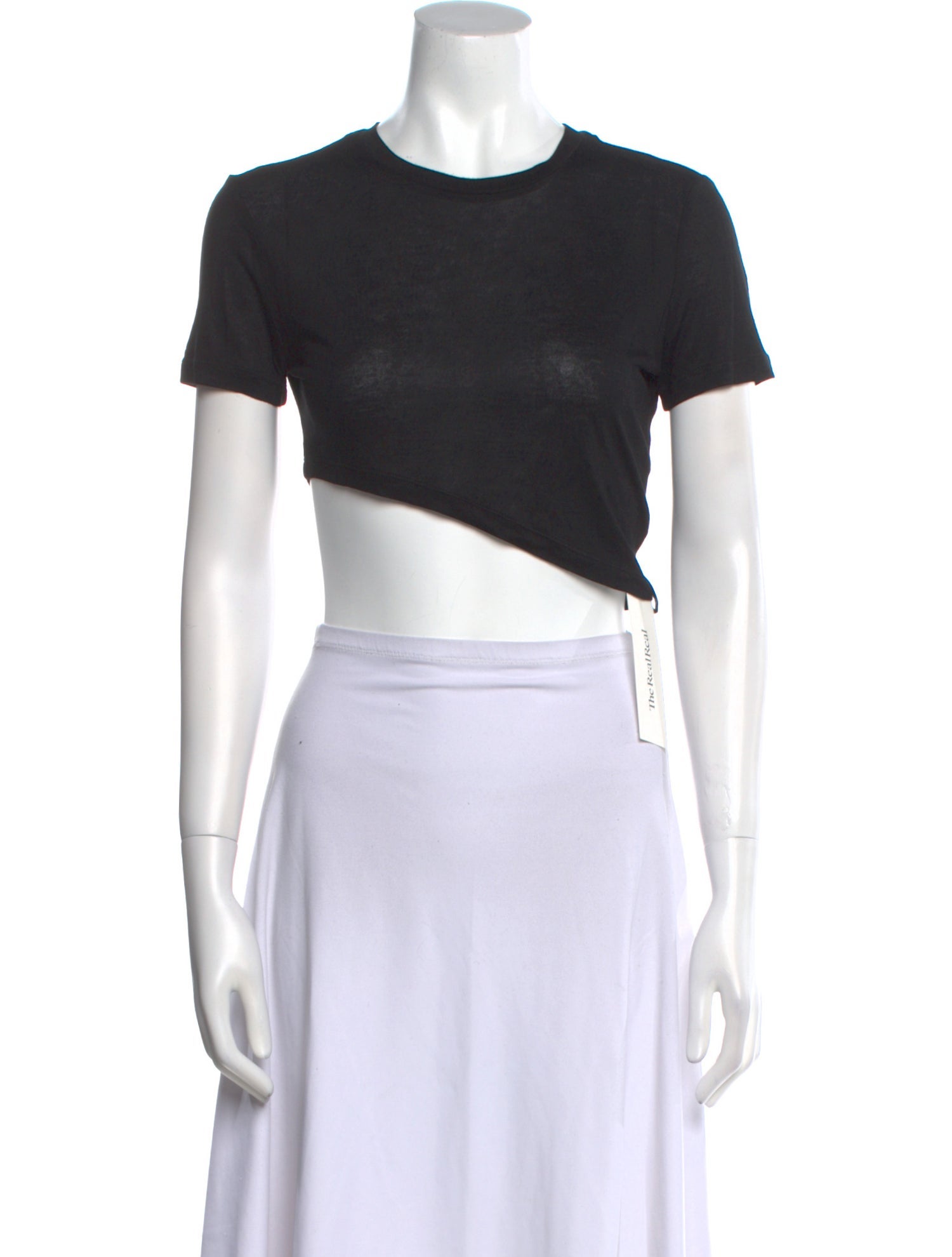J6 Crew Neck Short Sleeve Crop Top