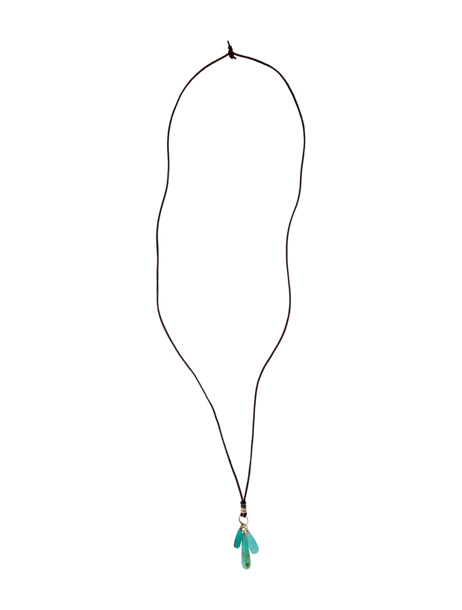 Jamie Joseph Blue Opal Pendant Necklace