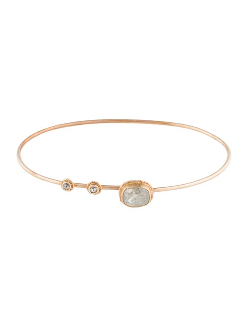 Jamie Joseph 14K Diamond Rustic Bangle Bracelet