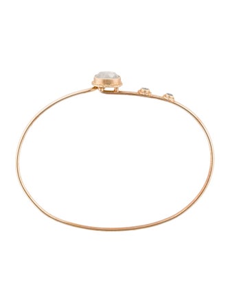 Jamie Joseph 14K Diamond Rustic Bangle Bracelet