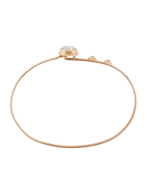 Jamie Joseph 14K Diamond Rustic Bangle Bracelet