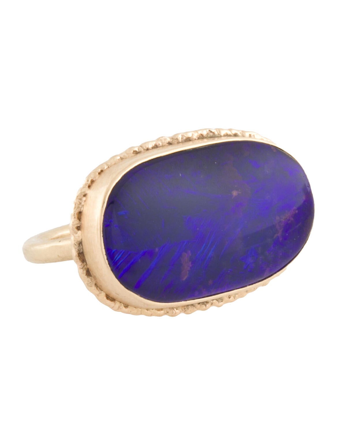 Jamie Joseph 14K Boulder Opal East West Cocktail Ring