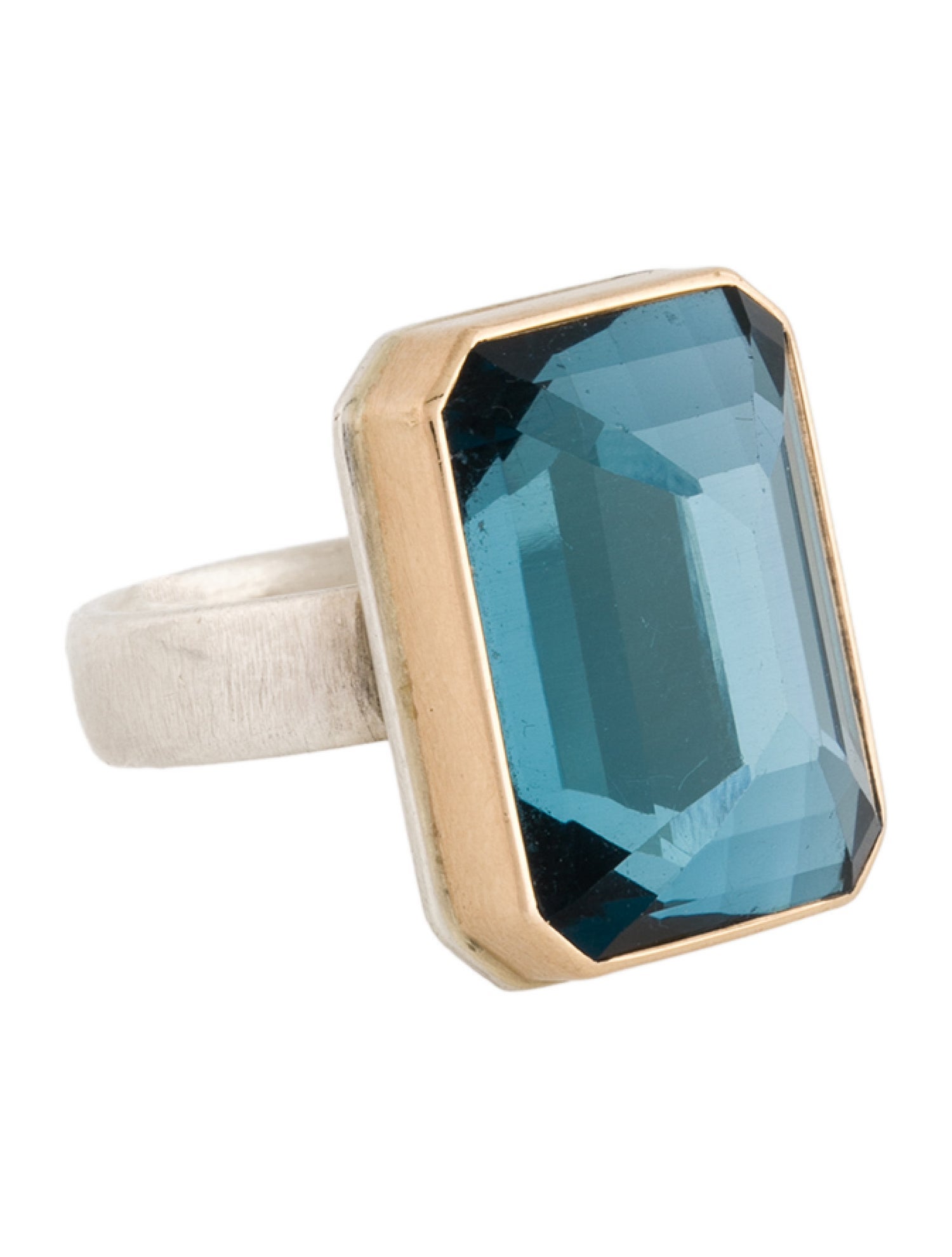 Jamie Joseph Topaz Rectangular Cocktail Ring