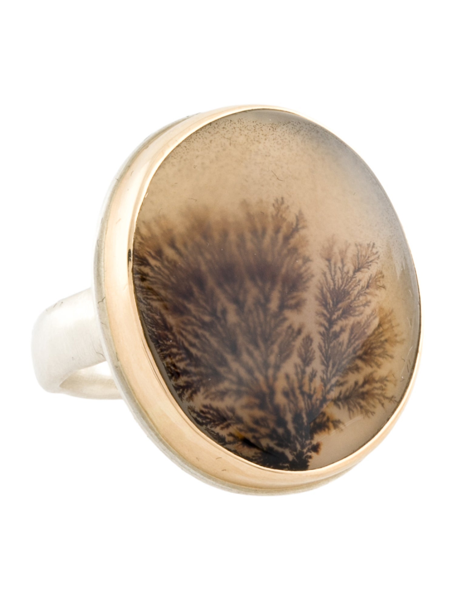 Jamie Joseph Dendritic Agate Cocktail Ring