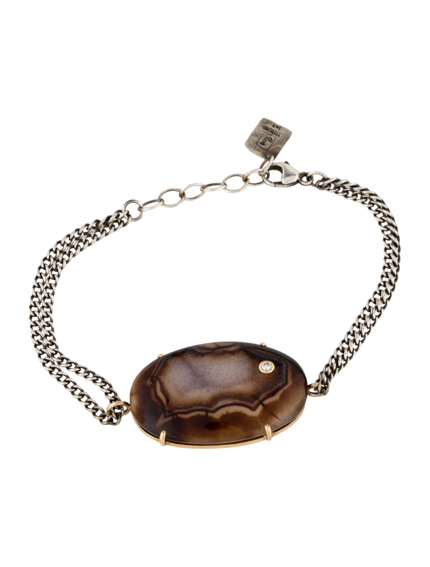 Jamie Joseph Druzy Agate & Diamond Bracelet