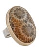 Jamie Joseph Fossil Coral Cocktail Ring