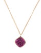 Jamie Joseph Pink Druzy Pendant Necklace