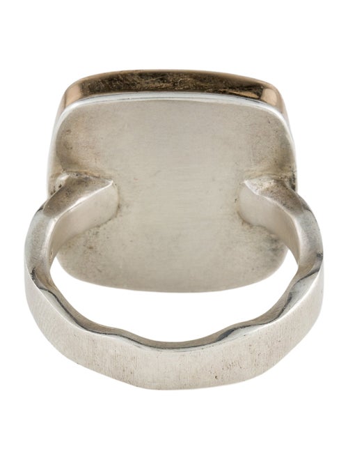 Jamie Joseph Fossilized Opalized Wood & Diamond Cocktail Ring