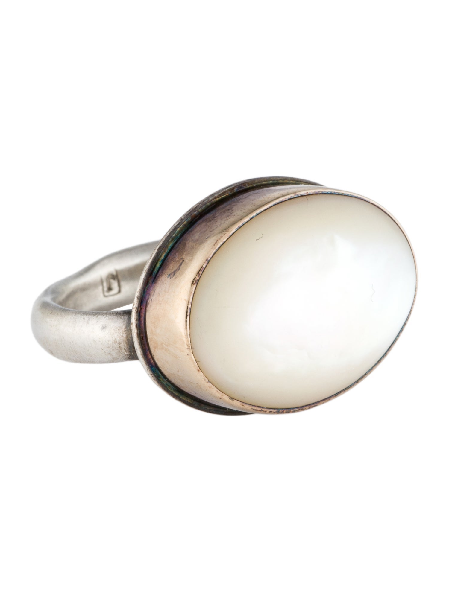 Jamie Joseph Mother of Pearl Cocktail Ring
