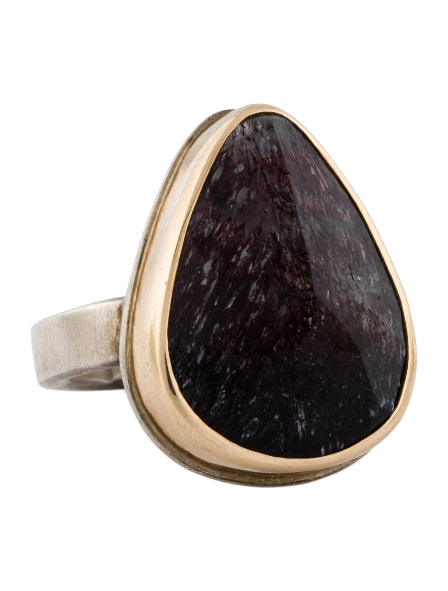Jamie Joseph Two-Tone Sagenitic Quartz Signet Ring
