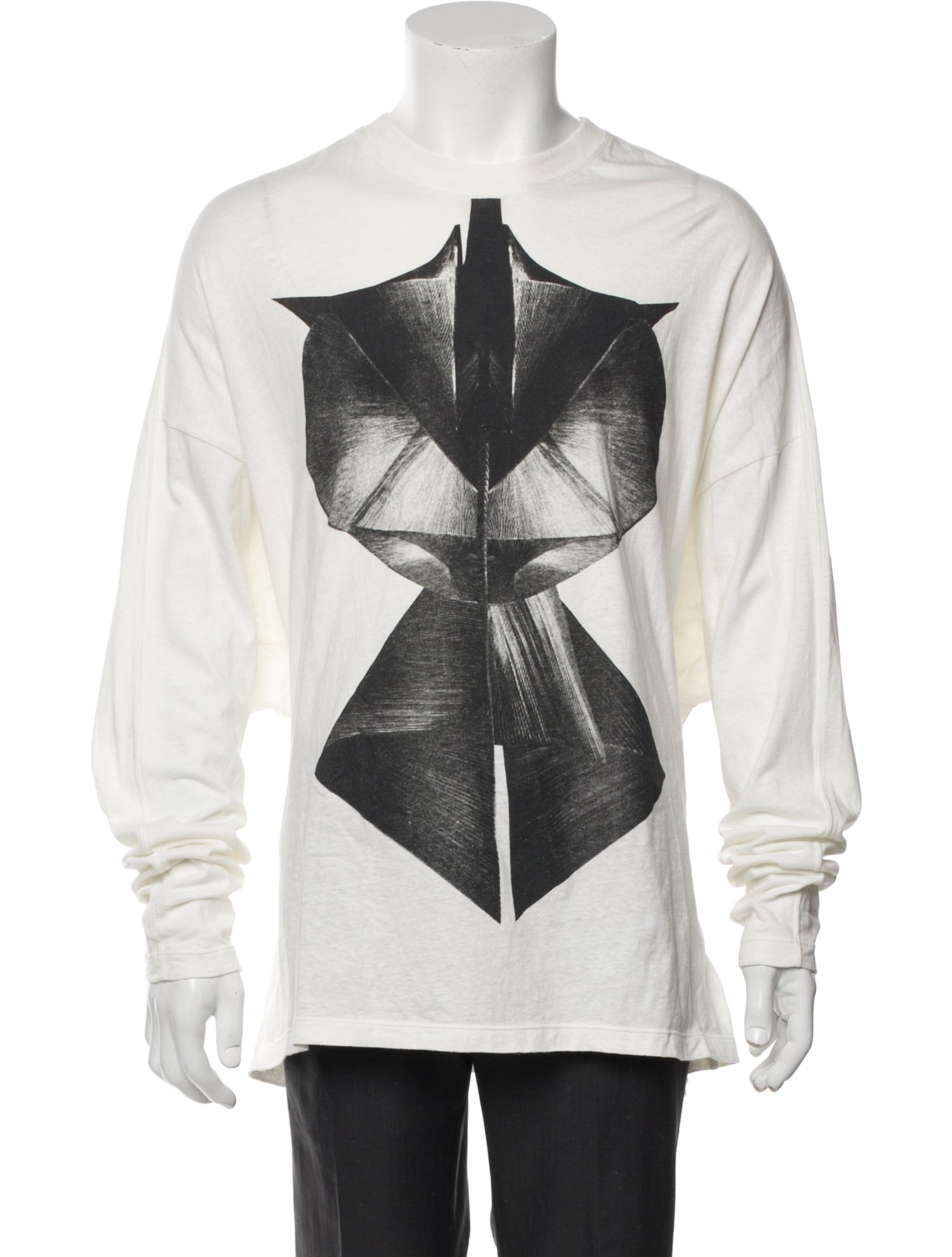 Julius Graphic Print Crew Neck Henley