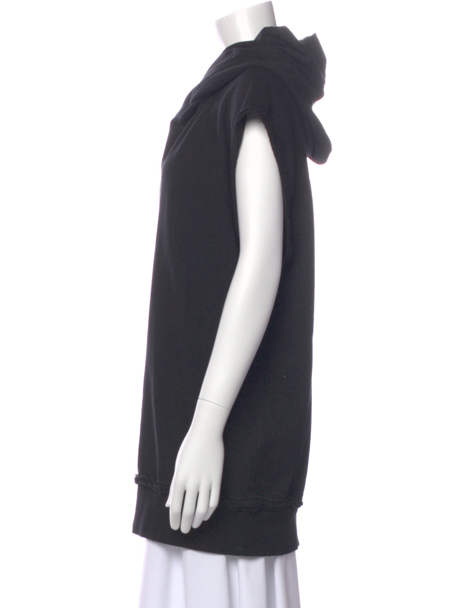 Julius Cowl Neck Sleeveless Hoodie
