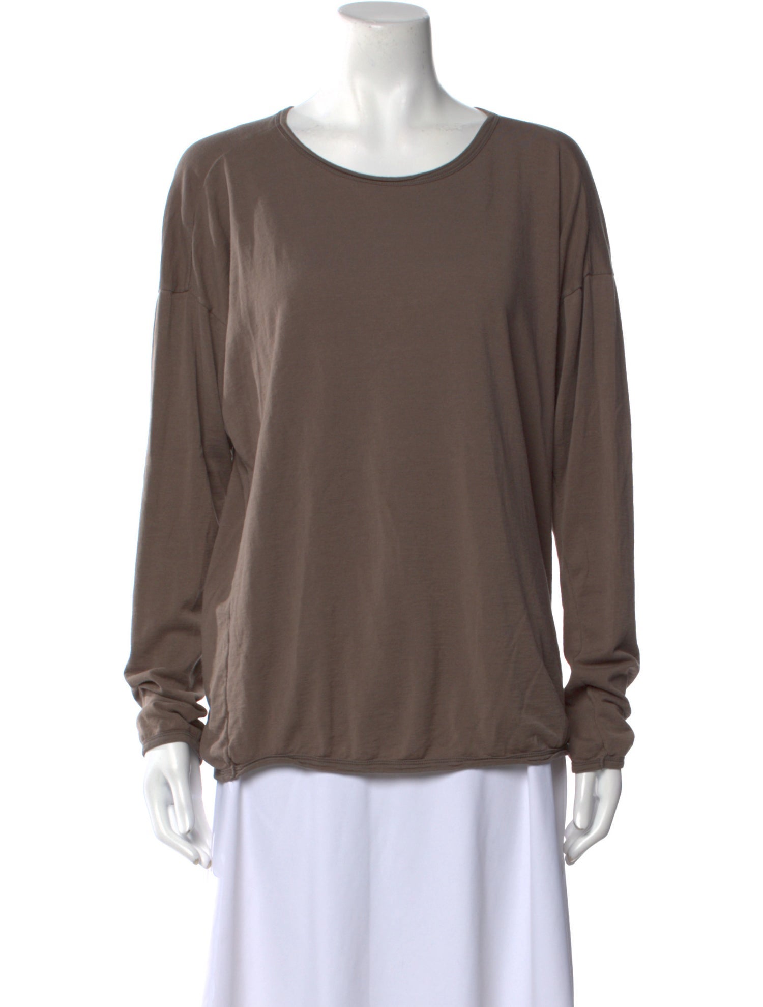 Jan-Jan Van Essche Scoop Neck Long Sleeve Sweatshirt