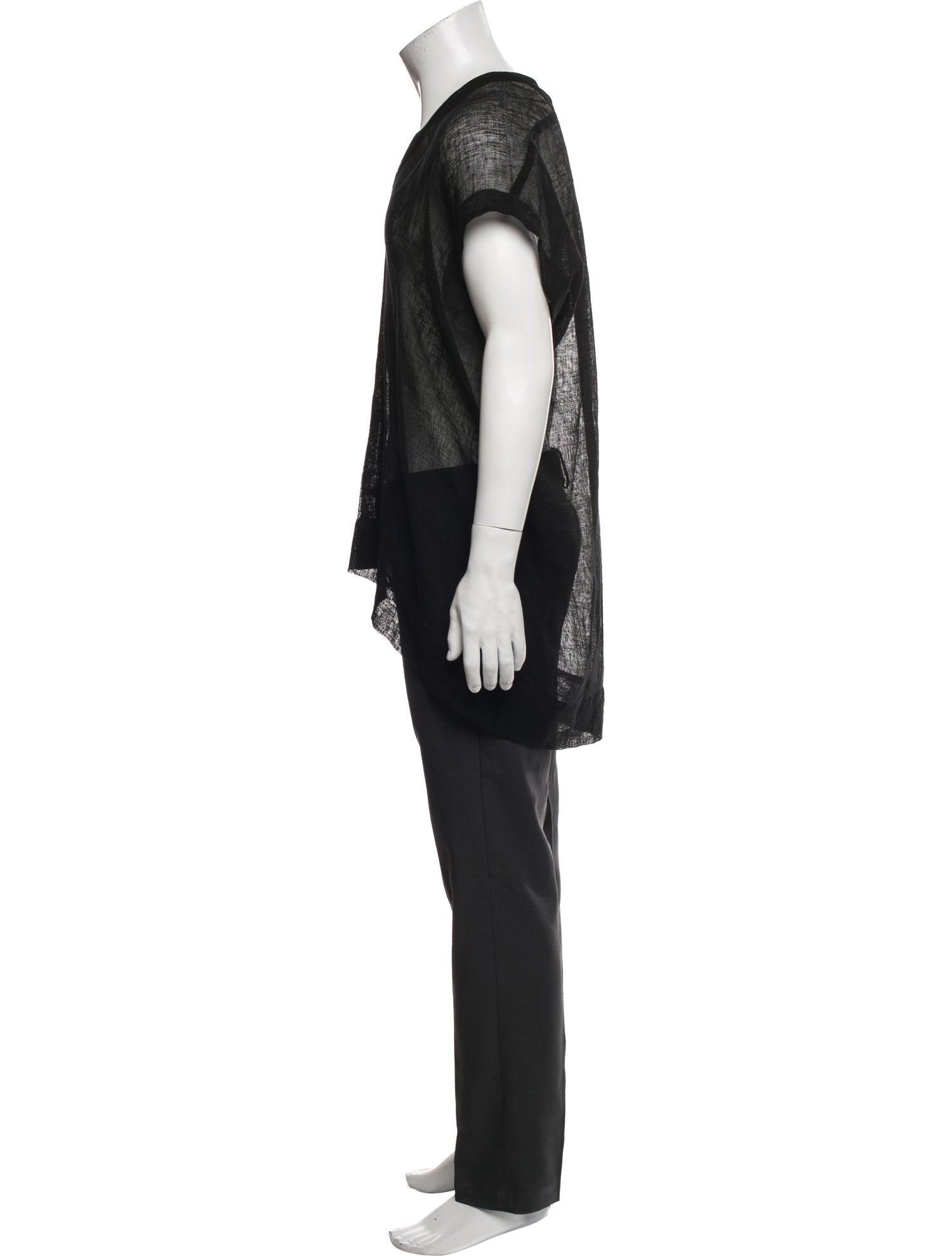 Jan-Jan Van Essche Linen V-Neck Polo Shirt