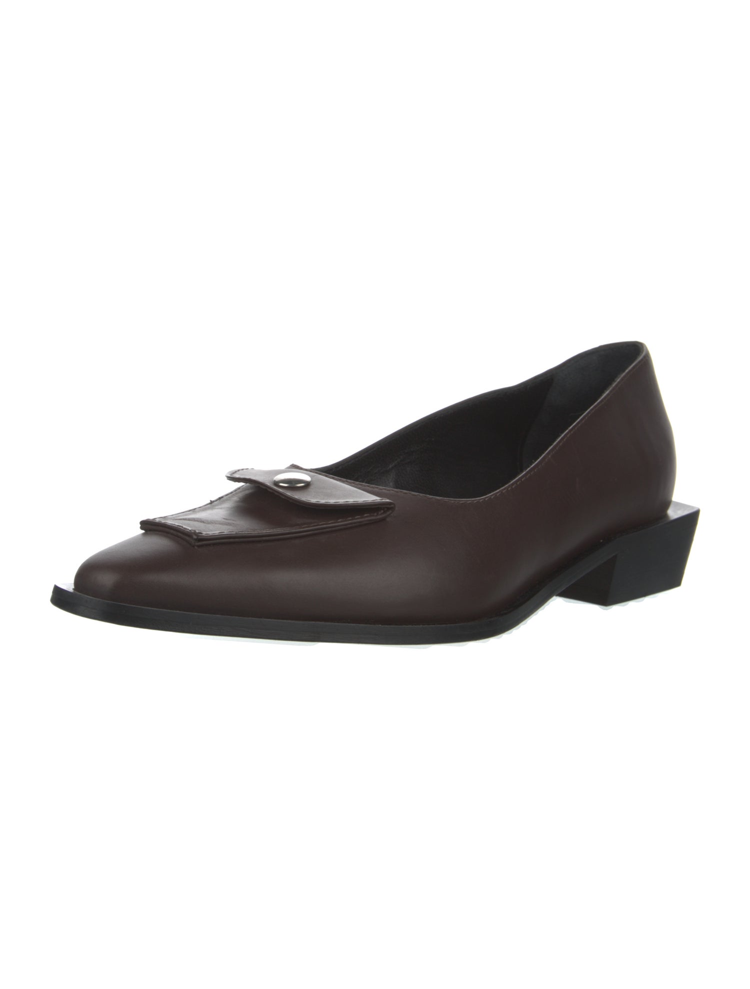 Kalda Leather Bow Accents Ballet Flats
