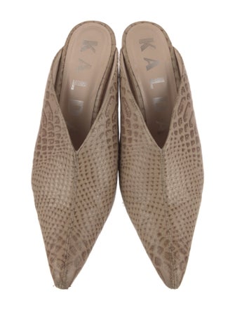 Kalda Leather Animal Print Mules