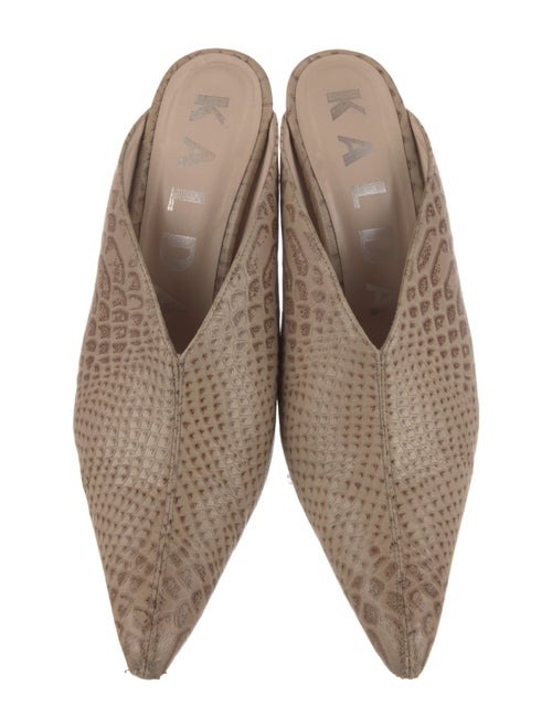 Kalda Leather Animal Print Mules