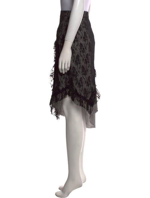 J Koo Floral Print Midi Length Skirt