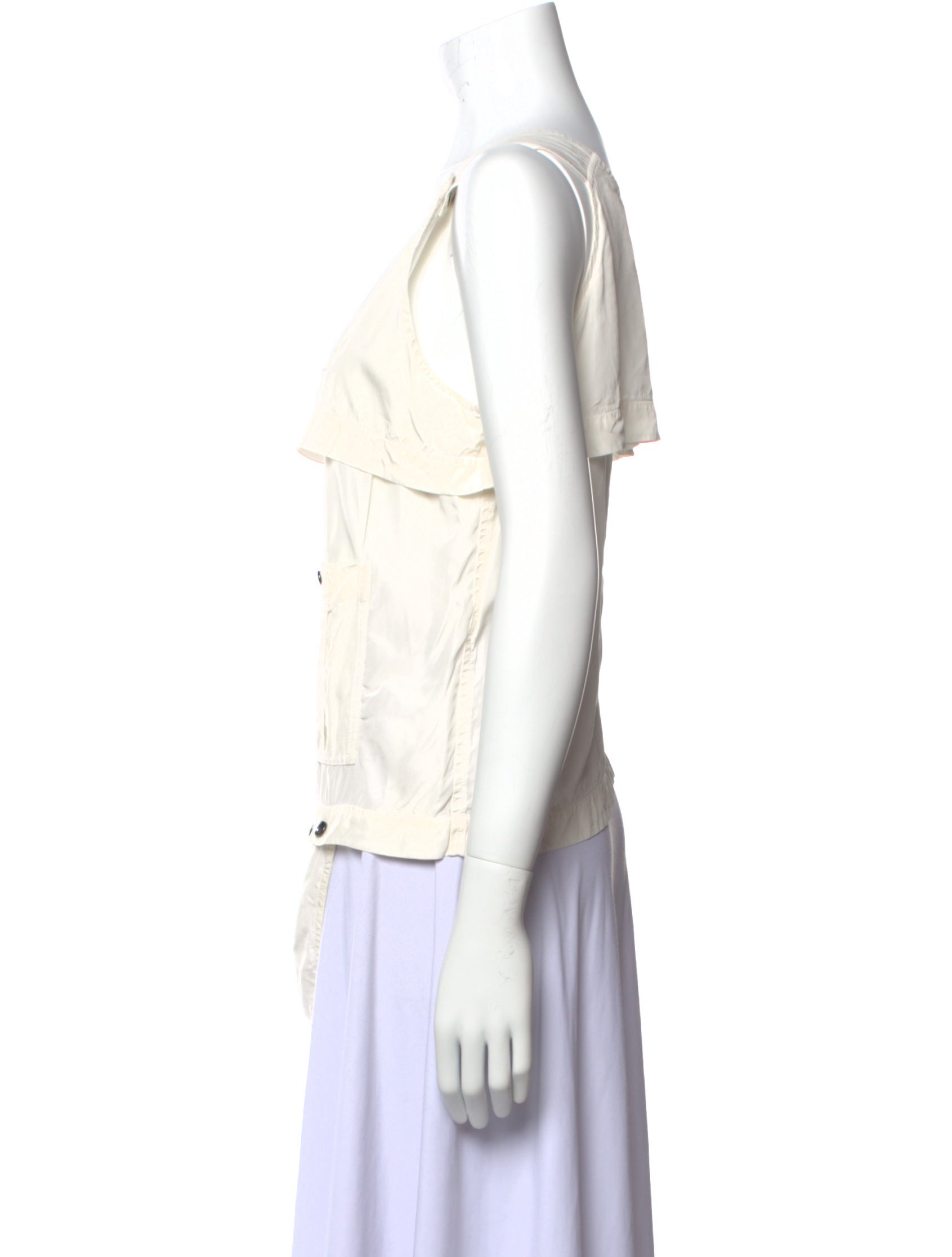 Jeremy Laing Scoop Neck Sleeveless Top