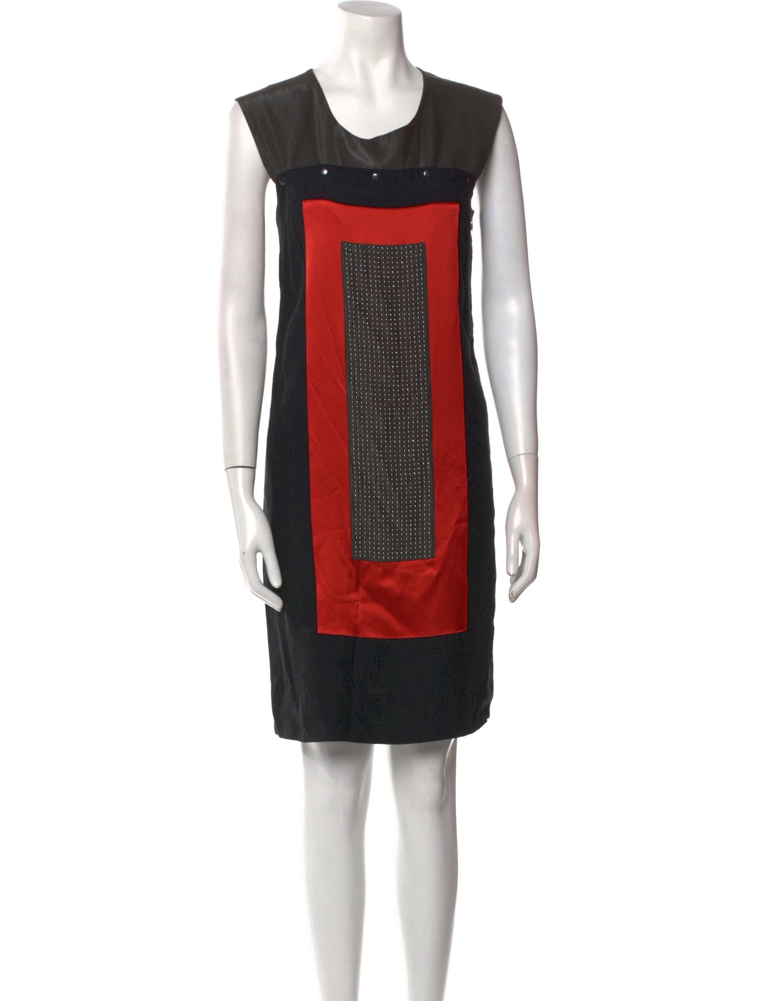 Jeremy Laing Colorblock Pattern Knee-Length Dress