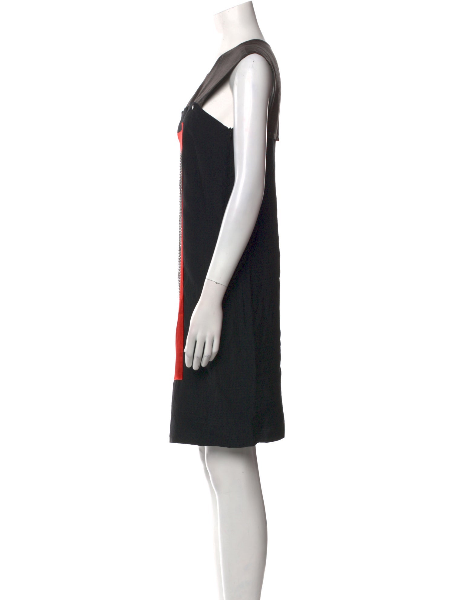 Jeremy Laing Colorblock Pattern Knee-Length Dress