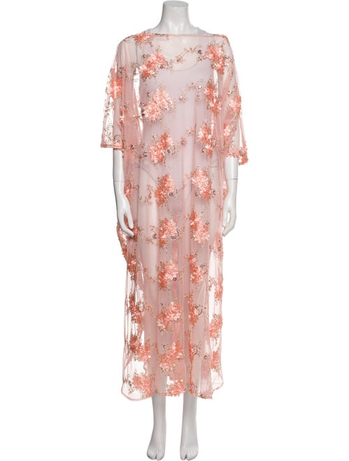 Julia Clancey Floral Print Long Dress